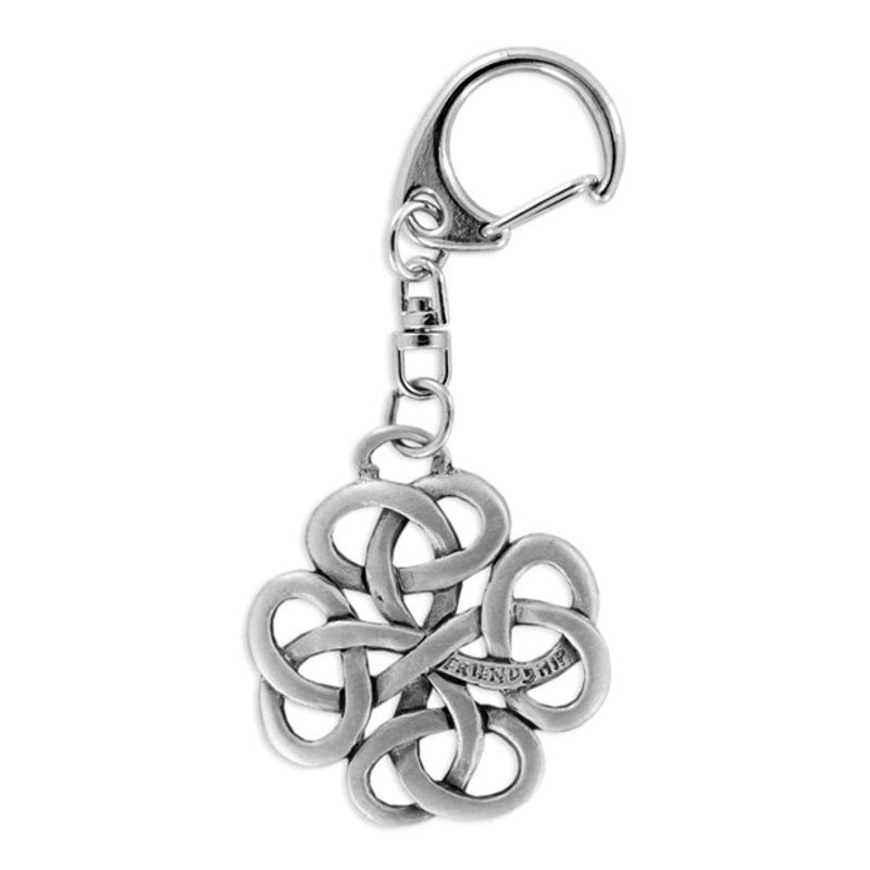 Pewter Celtic Knot 'Friendship' Key Ring - 8035KP - Click Image to Close